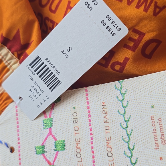 FARM RIO x Anthropologie Print Scallop-hem Wide Leg Pants In Fresh Fish NWT L - Picture 9 of 14